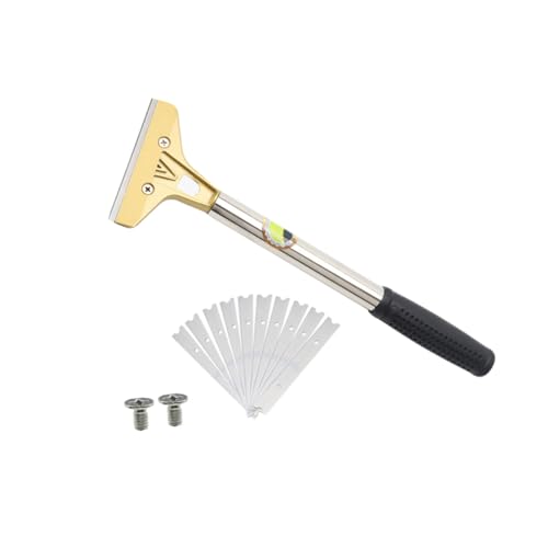 POPETPOP Rascador de Limpieza con Mango Ergonómico para Quitar Pegatinas y Etiquetas Herramienta Resistente para Paredes Vidrios y Vitrocerámicas Taller y Escuela