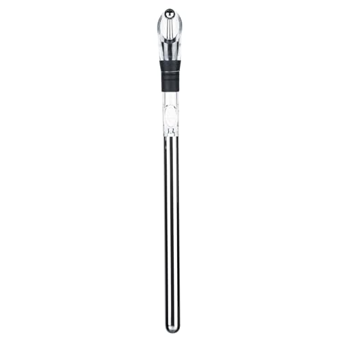Restaurantware-Bar Lux Wine Chiller Stick Set, 1 Rapid Iceless Wine Chilling Rod - Aerator, Pourer, And Bottle Stopper Included, Unique Gift For Wine Lovers, Stainless Steel Bottle Cooler Stick
