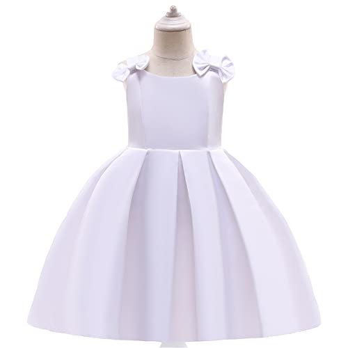 Off Shoulder Flower Girl Dress for Wedding Kids Princess First Communion Formal Dresses Pageant Ball Gowns with Bow4