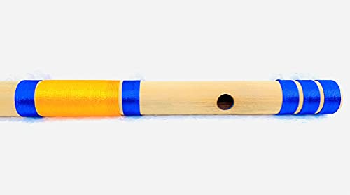 Image of HS INTERNET Classical Handmade Bamboo Flute C Sharp Natural Bansuri M.M