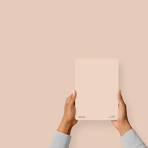 Hemway Soft Coral Pink Peel & Stick Sample Interior Paint | A5 Accurate Colour Swatch, Mess-Free Alternative to Paint Tester Pots, Easy To Use, Eco-friendly, for Kitchen Bathroom Living Room