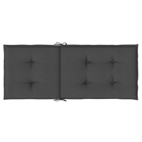 Coussin de chaise dossier haut rembourré anthracite de qualité