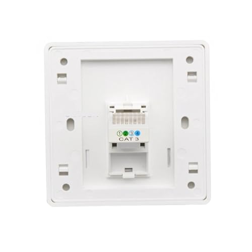 Plaque murale RJ11 Cat 3 prise téléphone fixe encastrable