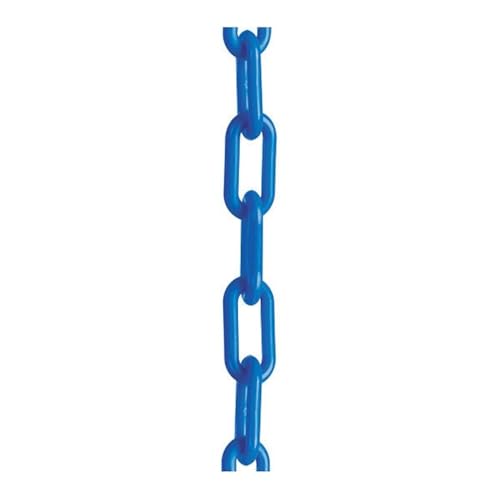 Mr. Chain Plastic Barrier Chain, Blue, 100 ft Length (30006-100)