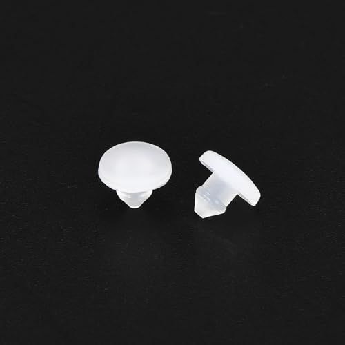 Image of MECCANIXITY 20pcs Silicone Snap in Locking Hole Plugs,2.5mm /0.1 Inch Mounting Diameter Narrow Groove Width 1.5mm Panel Seal Cover Round for Kitchen Bulkheads Waterproof Sealing Plugs Clear