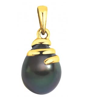 Pendentif Perle de Tahiti en or jaune TOREA : le cadeau d'anniversaire idéal pour elle