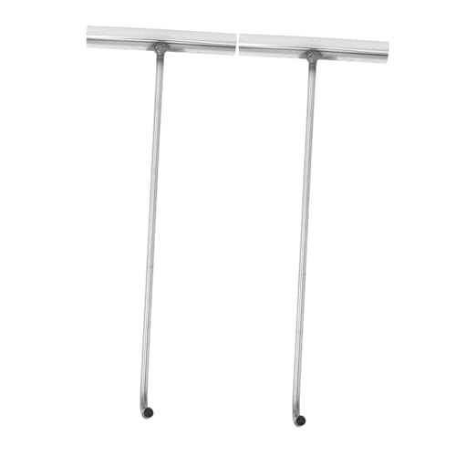 TIDTALEO 2pcs Manhole Cover Hook Stainless Steel Lifter Hook t Shape Opener Storm Drain Lift