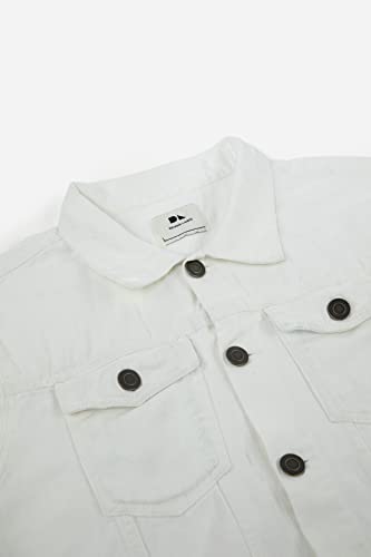 Dennis Lingo Men's Regular Fit Long Sleeve Button Down Panel Denim Jacket