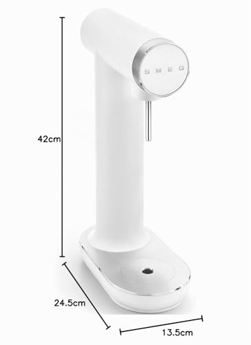 Miniatura 10 de Smeg Skc01whm Máquina De Refrescos, Pies Antideslizantes, Diseño Que Ahorra Espacio, 800 Ml, Blanco Mate