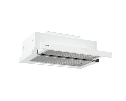 CATA TFH 6630 WH Dunstabzugshaube Touch-Bedienfeld 6 Absaugstufen einstellbare Beleuchtung leiser Motor Edelstahl Energieklasse A 60 cm
