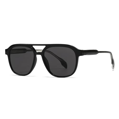 Lunettes de soleil pour hommes avec monture noire de conduite chic
