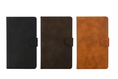 Image of Premium Flip Cover for Samsung Galaxy Tab A7 Lite 8.7 Inch, PU Leather, Soft TPU Back, Magnetic Stand, Professional Style (Grey)