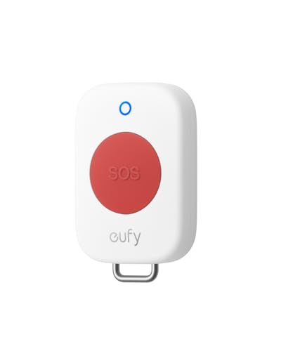 eufy Panic Button Weather-Resistant for All Usage Scenarios Multiple Carrying and Mounting Options Requires HomeBase 2 3 Mini or Pro