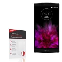 BoxWave Screen Protector Compatible With LG G Flex 2 - ClearTouch Anti-Glare ToughShield 9H (2-Pack), Anti-Glare 9H Tough Flexible Film Screen Protector