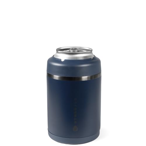 Image of HydroJug Can Cooler 12 oz, Stainless Steel Can Holder, Midnight