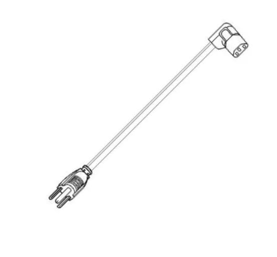 17609 10 B1, AC Power Cords 16AWG R/A RECP 9FT 10IN (3.0m) BLK