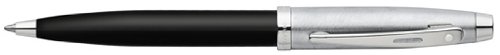 100 Gift Collection Glossy Black w/Brushed Chrome Cap Ballpoint Pen - SH-9313-2