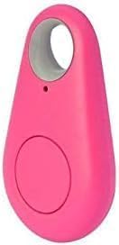Wireless Bluetooth 4.0 Key Finder, Smart Keychain Bluetooth GPS Rechargeable Key Finder, Wireless Locator and GPS Integration, Bluetooth Tracker for Kids Phone Car Wallet Luggage Pet (Pink)