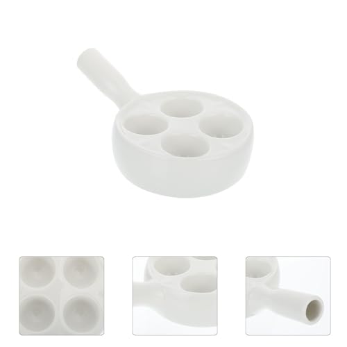 Bandeja de cerámica para caracoles INOOMP con 4 ranuras y mango 7