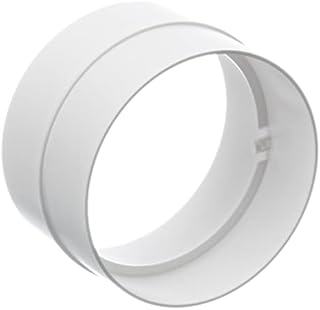 Ø 125mm / 5 inch Plastic Pipe Connector - Round Plastic Ducting - Ventilation Duct Hose Joint