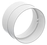 Ø 100mm Kunststoff Rohrverbinder - Verbindungsstück Verbinder Lüftungsrohr