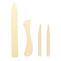 4 Stück Falzbein,Falzbein Für Papier,Falzbrett Bone,Folder Schneide Bags,Binding Book Falz,Falzen Falzmaschine,Falzmaschinen Falzstift,Groove Kit Knochen,Schneidebrett Tool Umschläge,Werkzeug White