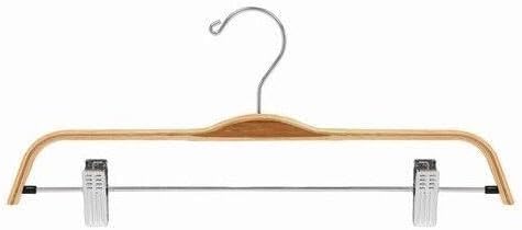 for Only Hangers Laminated Bamboo Pant/Skirt Hanger 5 Pk