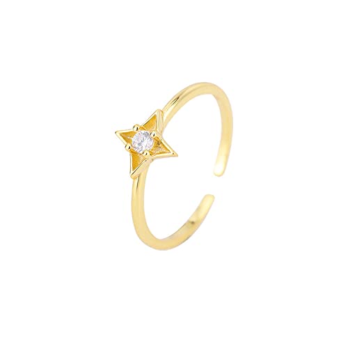 Bague femme tendance plaqué or à étoiles pour sublimer vos tenues de soirée