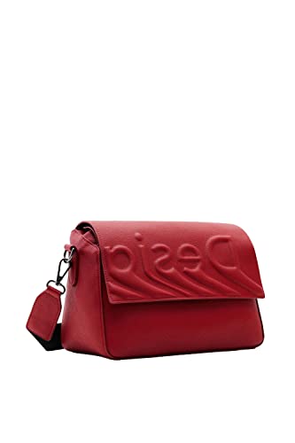 Desigual Psico Logo Phuket Straight Shoulder Bag Rouge