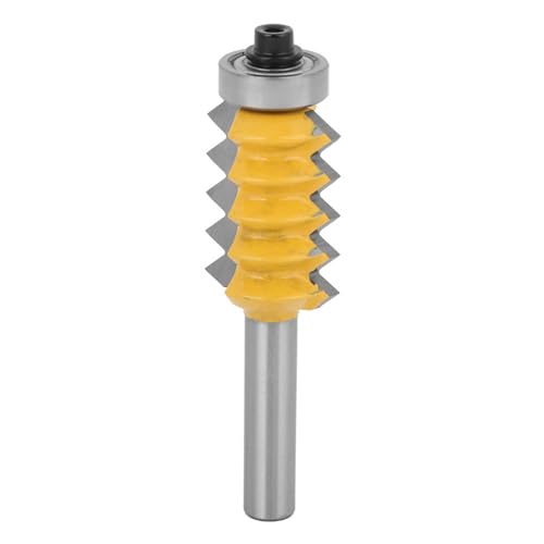 KooingTech Verleimfräser, 8 Schaft Fräser, Schnurwellen Holzfräser Wellenförmiges Holzfräsermesser Mehrzahn-Holzbearbeitungsfräser