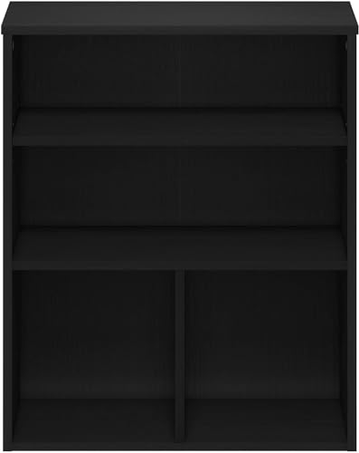 Image of Callas Multipurpose Engineered Wood Bookcase | Books Storage Organizer for Kids | Multi-Purpose Shelves for Books Storage (Black, BR-06)