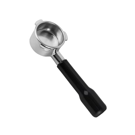 Image of Bean Bliss 51mm Bottomless Portafilter with Plastic Handle for Semi-Automatic Coffee Machines - Durable Stainless Steel, Perfect for Rich Espresso Extraction, Ideal for Home & Professional Use