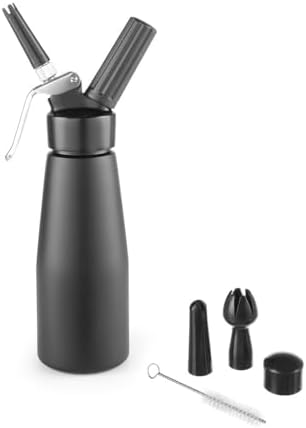 HENDI Syfon do bitej śmietany Kitchen Line czarny - 0.5 L - ø80x(H)260mm