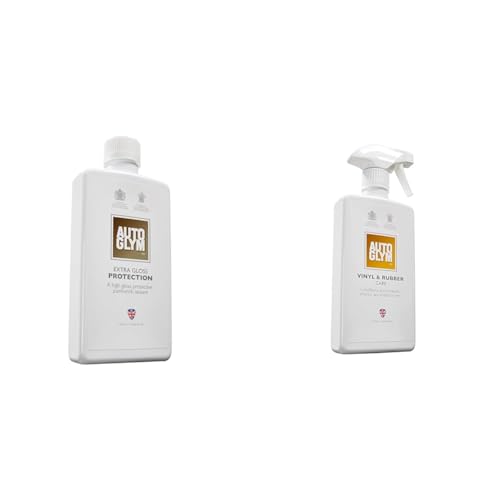 Autoglym Extra Gloss Protection, 500ml - High Gloss, Protective Paintwork Sealant, Non-Abrasive Car & Vinyl And Rubber Care, 500ml - Fresh Lemon Scented Interior Car Cleaner Spray Designed