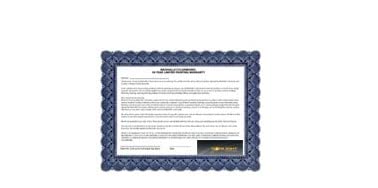 Certificat d'extension de garantie Alimentation Sonlight