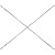 Metaltech Scaffolding Cross Brace - 7Ft.L x 4Ft.H, Model# M-MC4884
