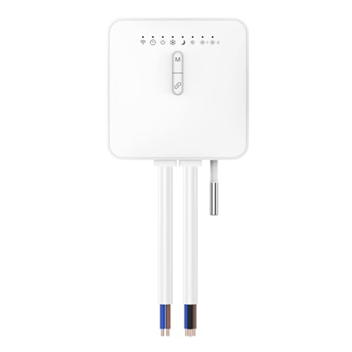 Mocturnity Thermostat intelligent Tuya ZigBee pour radiateur de chauffage avec câble pilote compatible avec télécommande de surveillance d'électricité