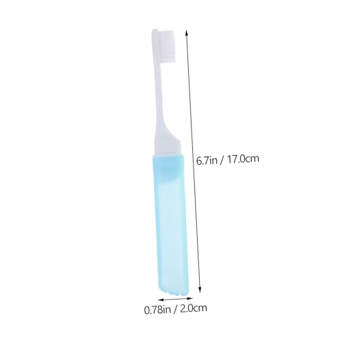 GANAZONO 12 Stück Teiliges Faltbare Zahnbürsten für Erwachsene und Jugendliche Weiche Borsten Kompakt und Tragbar Sanfte Zahnreinigung Personalisierte Mundpflege Praktische Zufällige Farbe – Bild 3