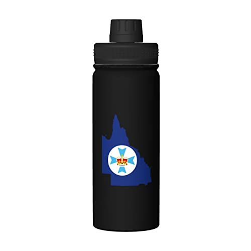 ETHORY Queensland Flag Water Bottle 18oz Stainless Steel
