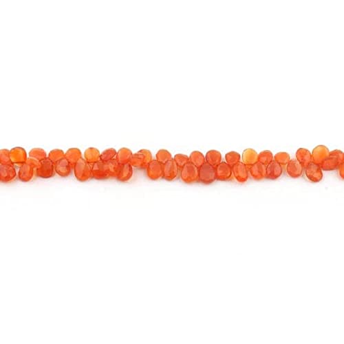 Carnelian Faceted Briolettes pour vos ateliers créatifs de colliers et bracelets