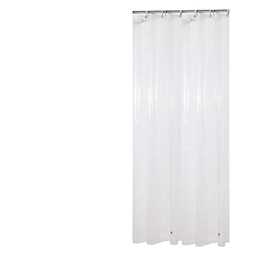 Sfoothome 90cm Wide x 180cm Long Mildew-Proof Shower Curtain Liner Clear, Eco PEVA 8 Gauge Waterproof Bathroom Curtain Weighted With 6 Hooks Sfoothome 90cm Wide x 180cm Long Mildew-Proof Shower Curtain Liner Clear, Eco PEVA 8 Gauge Waterproof Bathroom Curtain Weighted With 6 Hooks