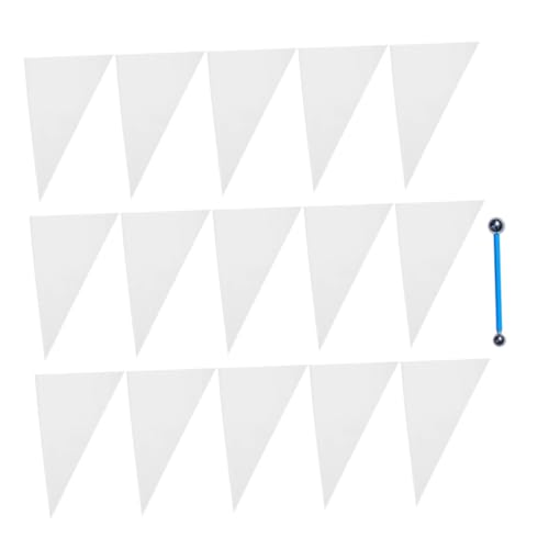 DOITOOL Sacchetto Per Stucco Per Piastrelle e Sacco Di Cemento in Hdpe, Punta Tagliabile, Riutilizzabile, Protezione Mani Per Lavori Di Muratura e Sigillatura, Set Da 50 Pezzi 1 Sfera in Acciaio