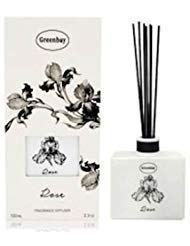 Difusor de varillas Rose 3.3 oz vidrio blanco miniatura 1