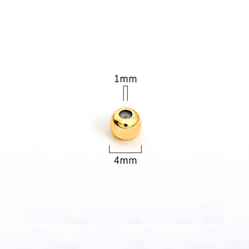Cuentas de tope de 4 mm con silicona para evitar el movimiento de abalorios 3