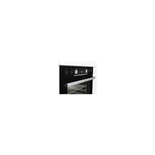 Gorenje Einbau-Herd-Set Black Set 4 mit Glaskeramik-Kochfeld, Heißluft, 77 Liter, ExtraSteam, GentleClose & Open, EcoClean, AirFry, PizzaMode, PerfectGrill, Teleskopauszüge, Schwarz
