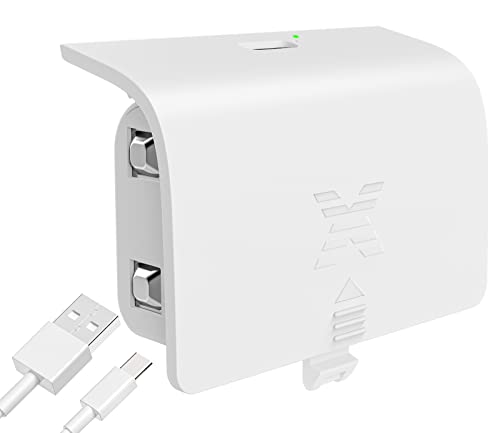 KEKUCULL Controller Battery Pack Compatible for Xbox Series S/X, 1400 mAh Rechargeable Battery Pack Fast Charging 25 Hours Play time, Xbox Charging Accessories Kit with 8.2ft Charge Cable