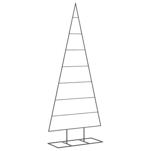 vidaXL Metall-Weihnachtsbaum für Dekorationen Schwarz 150 cm,...