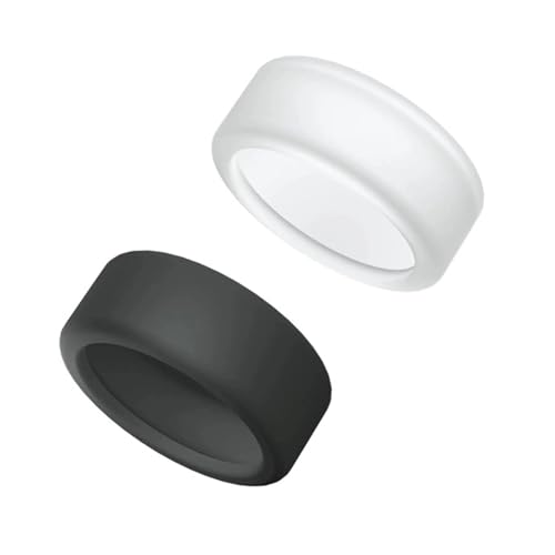 2 Stück Silikon-Ring-Schutzhülle, kratzfest, elastisch, für Fitnessstudio, flexibel, schützend, weich, praktisch für Finger, Anti-Klopfen, Stürzen und Kratzer, flexibel, schützend, weich, praktisch