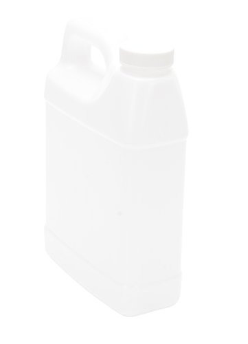Vestil JUG-W-32 High Density Polyethylene (HDPE) Rectangular Jug with Natural Cap, 5-3/16