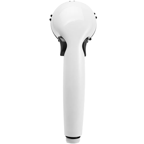 Dura Faucet DF-SA400-WT RV Hand Held Shower Wand, Water-Saving Trickle Switch (White)